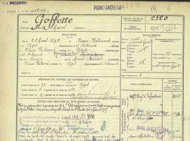 Registres matricules du recensement militaire de 1867 à 1921