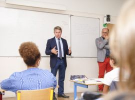 Rentrée scolaire 2022/2023 : le Président Bourgeois en visite au collège de Rethel